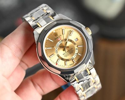 Rolex Sky-dweller 42mm Citizen 82S7 Movement 316L Steel SS/Two-tone Band Watch